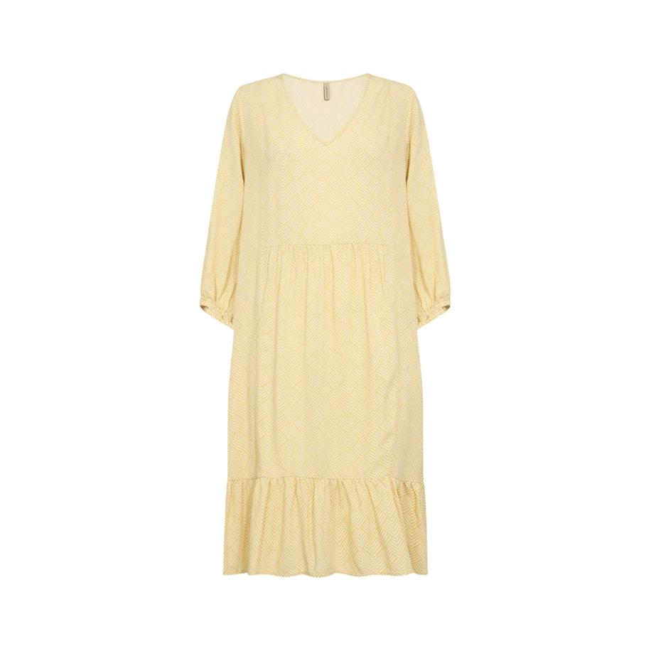 Soyaconcept Soyaconcept Jurk POSH geel / wit -