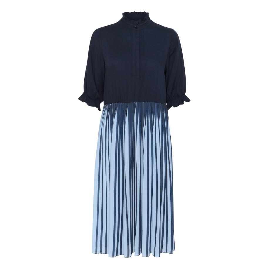 Culture CULTURE Jurk Cesseli Carly navy / lichtblauw -