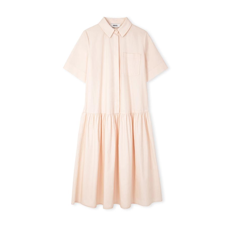 Ipekyol Ipekyol Blousejurk poederroze -