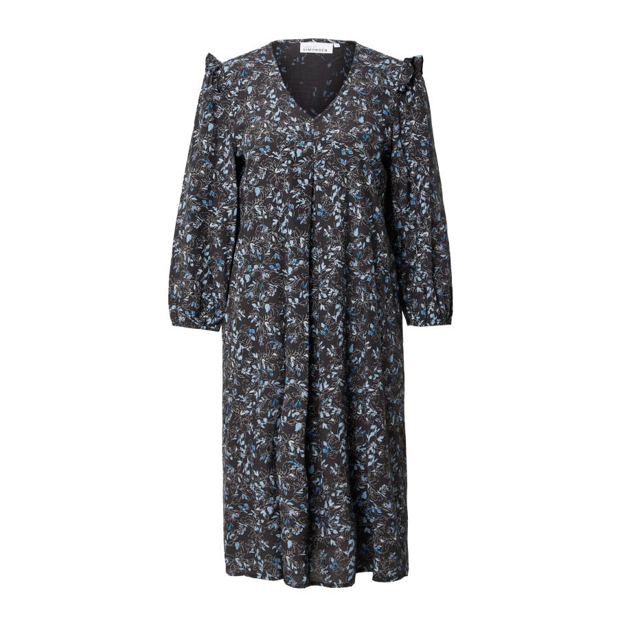 Karen by Simonsen KAREN BY SIMONSEN Jurk Eldina nachtblauw / pastelblauw / lichtblauw / wit -