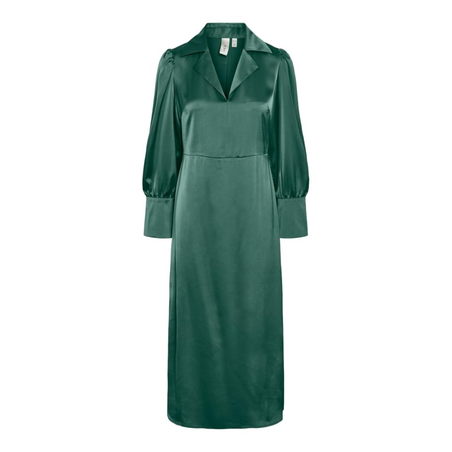 YAS YAS Jurk YASPella smaragd -