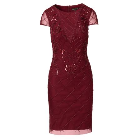 Adrianna Papell Adrianna Papell Cocktailjurk donkerrood