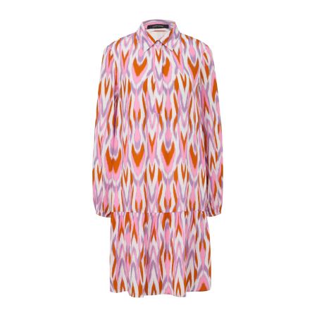COMMA Blousejurk lila / lichtroze / rood / wit