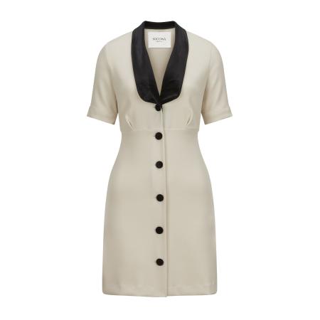 Nicowa Jurk Awinala crème / zwart