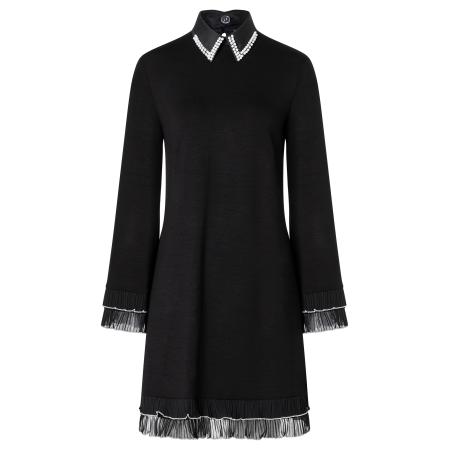 Ana Alcazar Jurk Agona zwart / wit