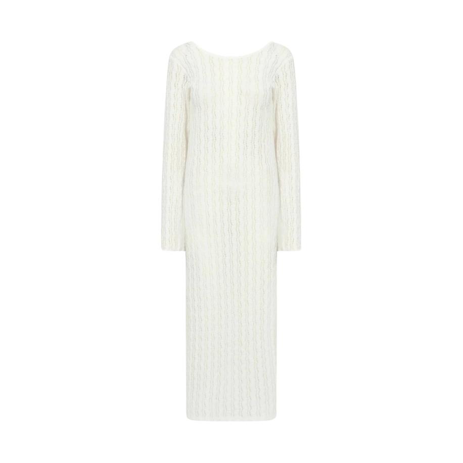 Levete Room Levete Room Gebreide jurk LAICA wit -