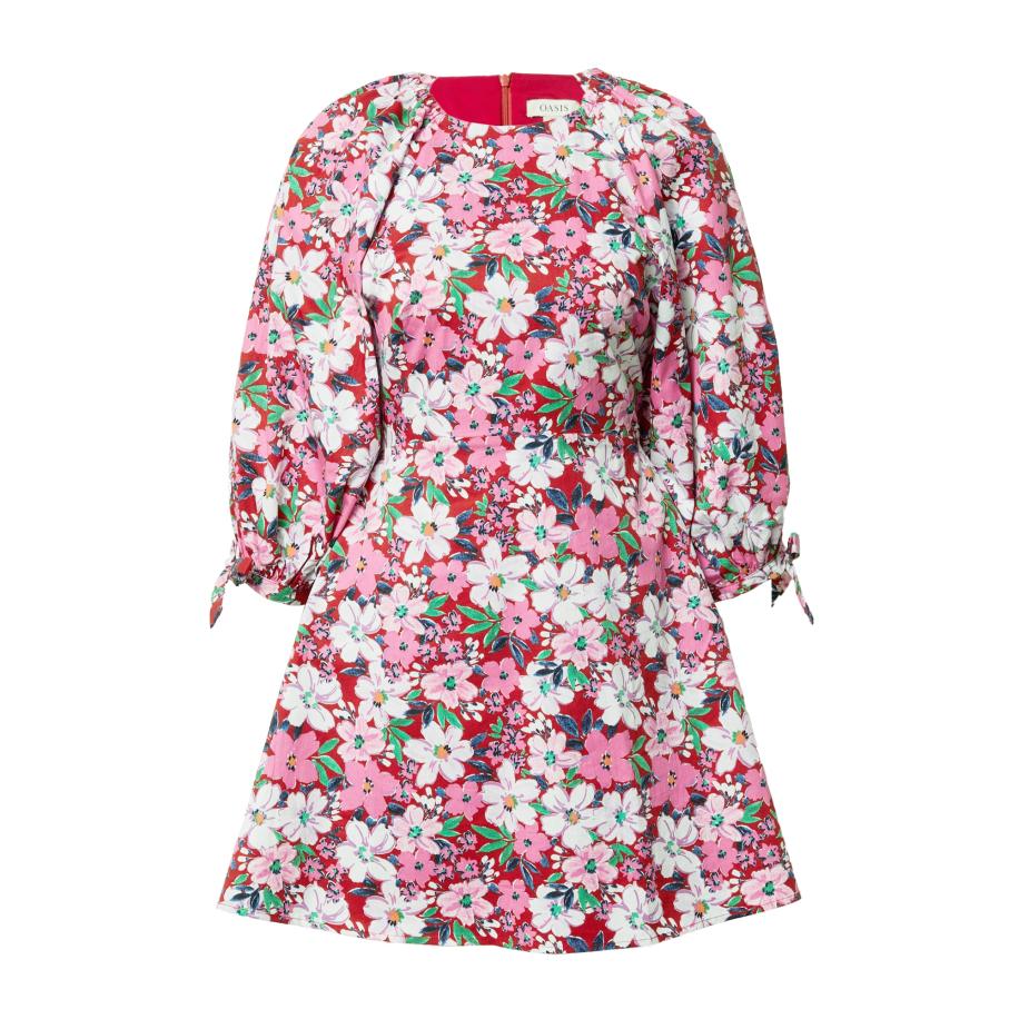 Oasis Oasis Jurk groen / pink / rood / wit -