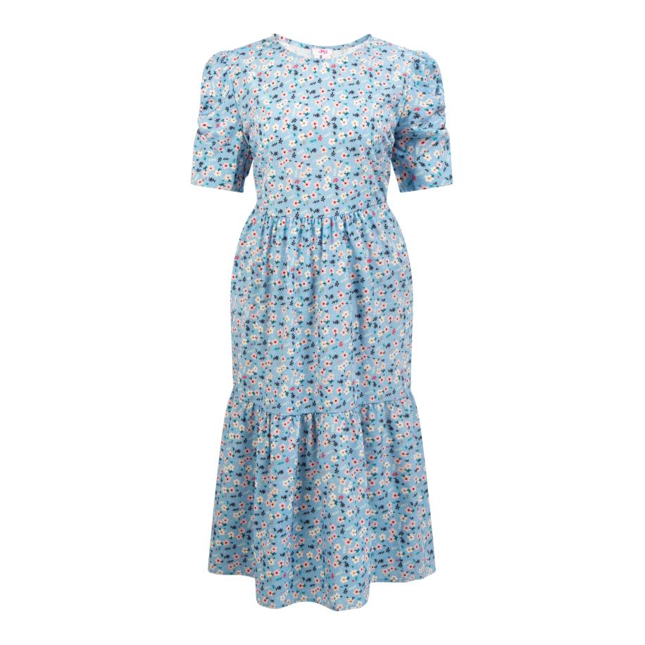 MYMO MYMO Zomerjurk navy / lichtblauw / pink / wit -