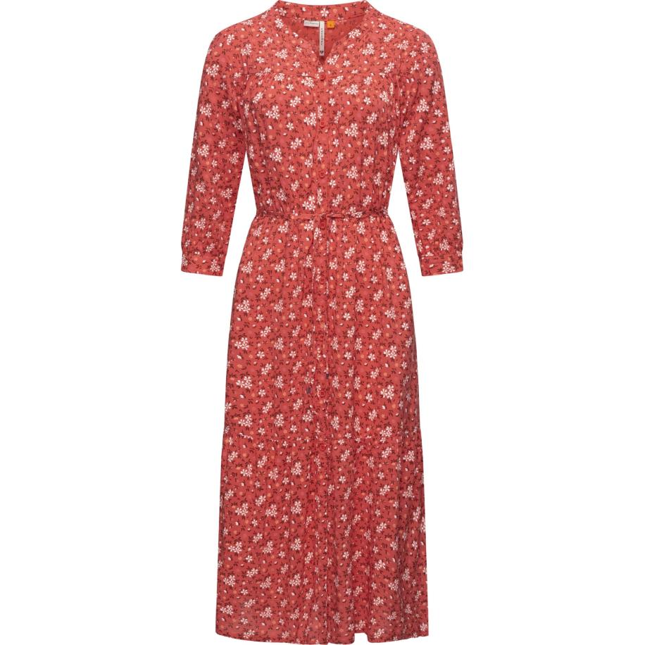 Ragwear Ragwear Blousejurk Meve framboos / roestrood / wit -