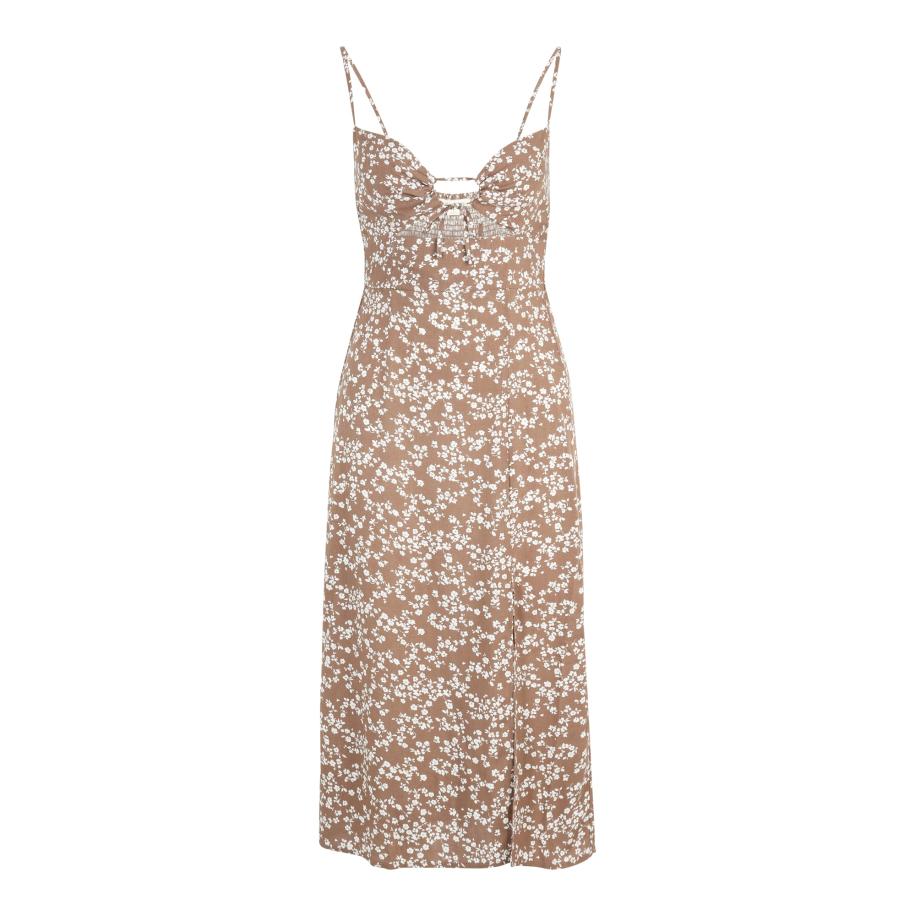 Aeropostale AÉROPOSTALE Jurk donkerbeige / wit -