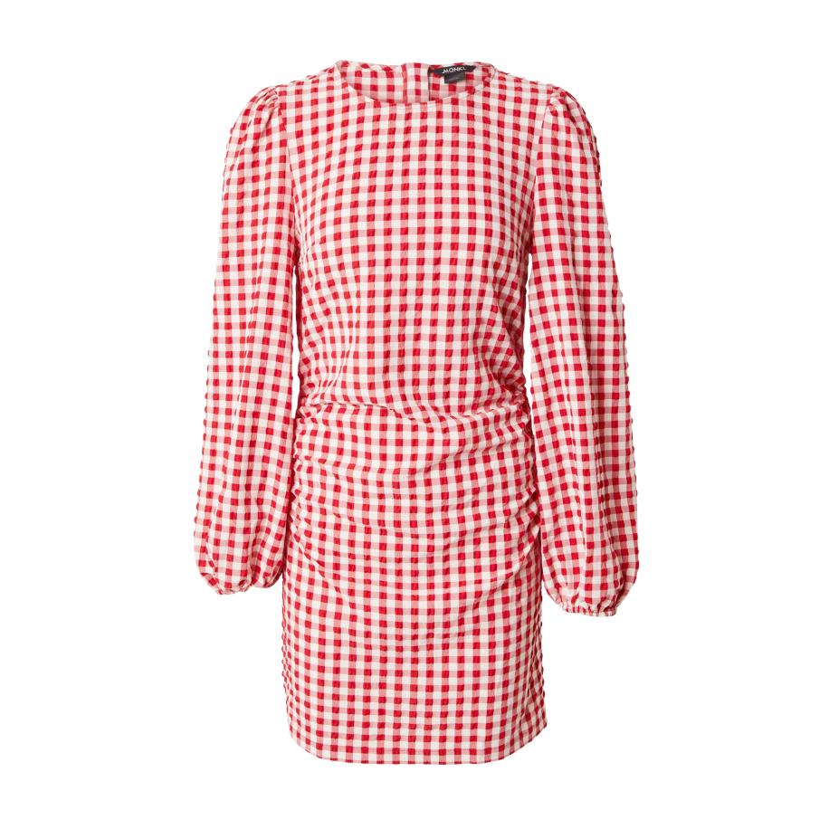 Monki Monki Jurk rood / wit -