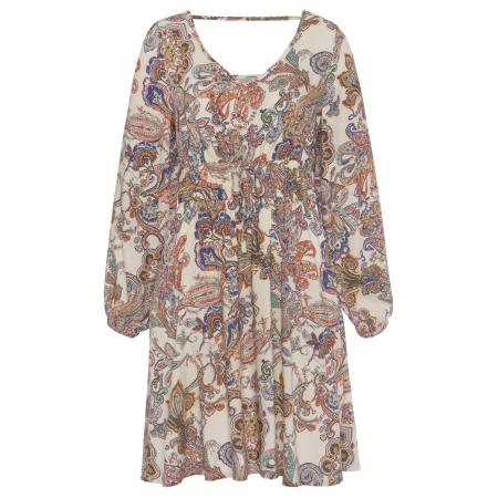 VIVANCE VIVANCE Zomerjurk beige / crème / lichtblauw / jade groen