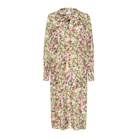 Kaffe Jurk KADrylia grasgroen / lila / rosa / offwhite