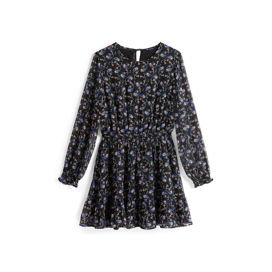 Tommy Jeans Tommy Jeans Jurk blauw / rosa / zwart / wit -