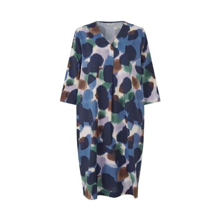 Masai Masai Jurk Nodetta blauw / donkerblauw / bruin / groen