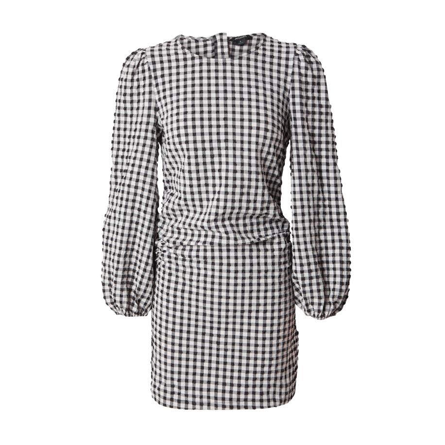 Monki Monki Jurk grijs / zwart / wit -