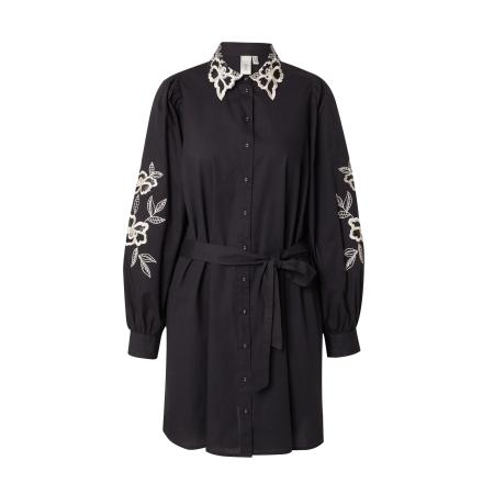 YAS YAS Blousejurk crème / zwart