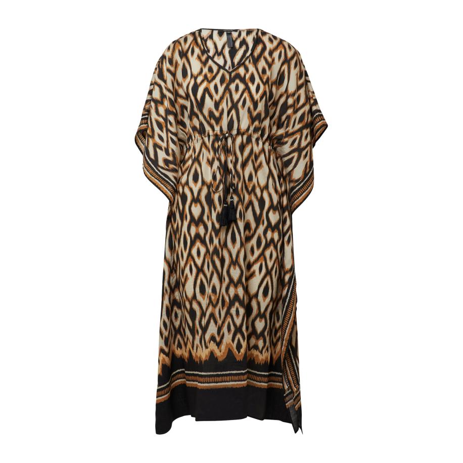 Comma COMMA Jurk beige / bruin / zwart -