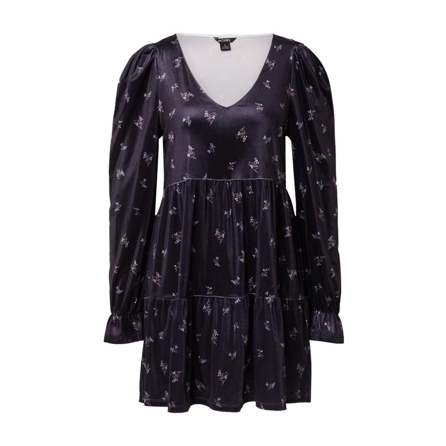 Monki Monki Jurk marine / hemelsblauw / roestrood -