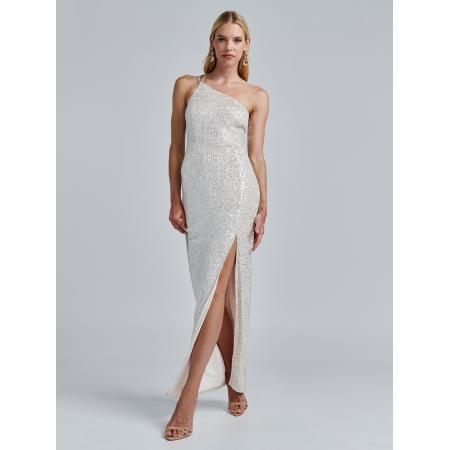 BWLDR BWLDR Avondjurk Boston taupe / zilver