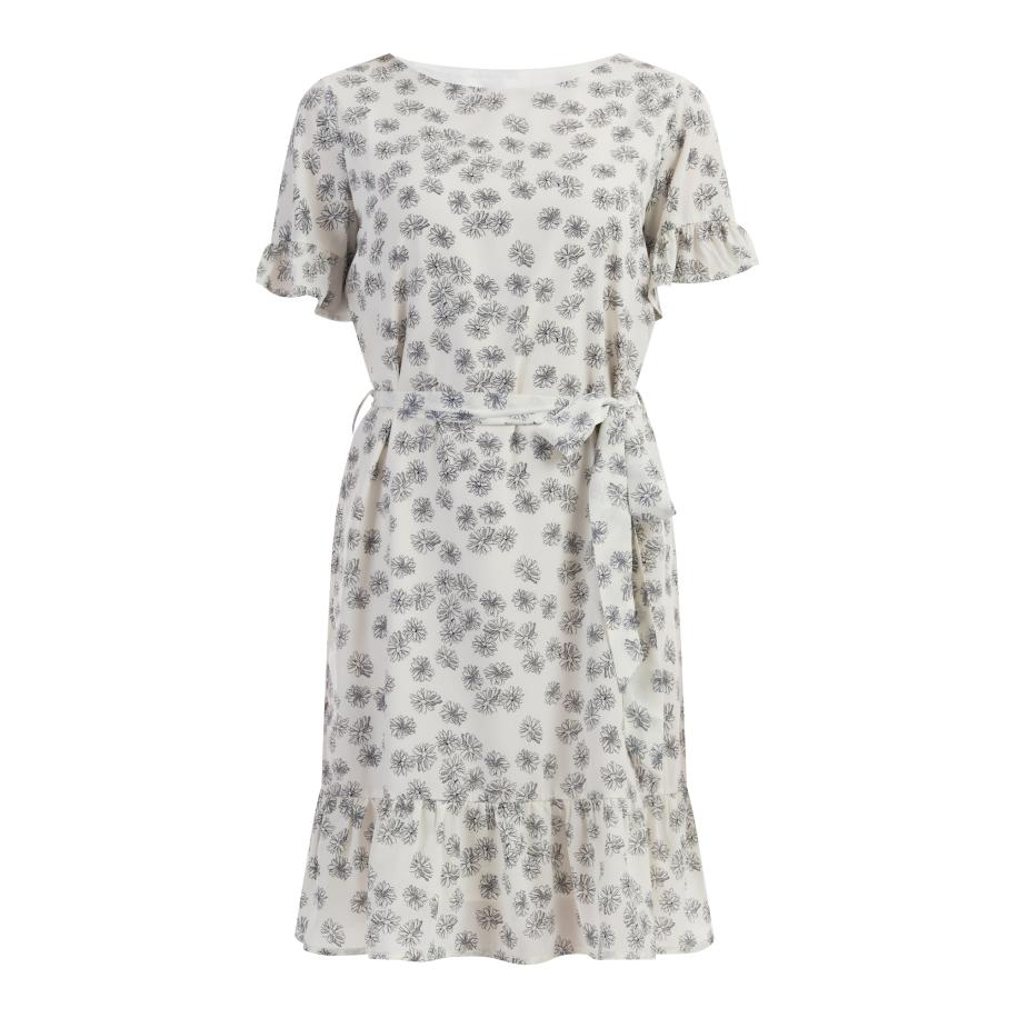 Usha Usha Jurk zwart / wolwit -