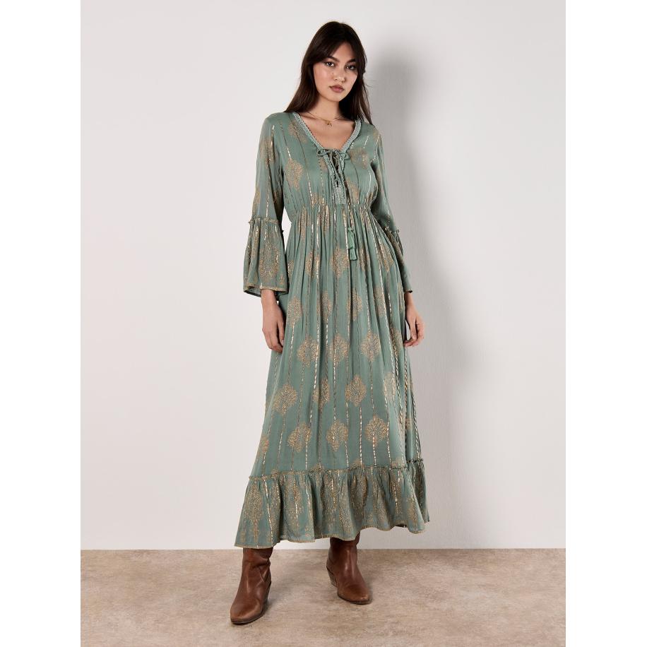 Apricot Apricot Jurk goud / groen -