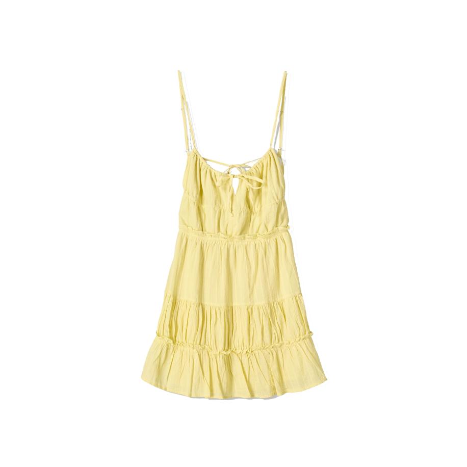 Bershka Zomerjurk citroen Geel