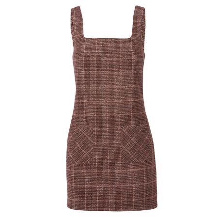 KOROSHI KOROSHI Jurk bruin / rood