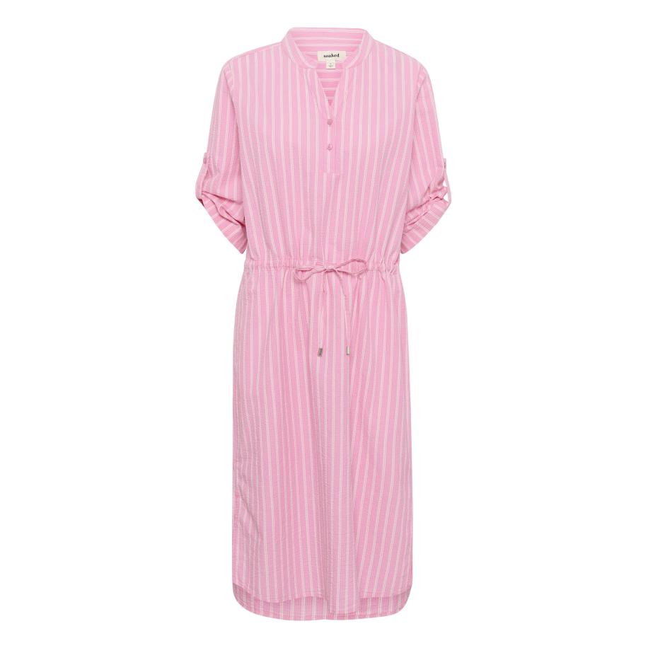 Soaked in Luxury SOAKED IN LUXURY Blousejurk Anvitte Zaya pink / wit -