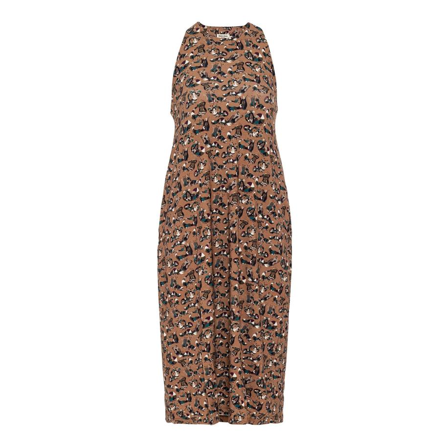 Anou Anou Anou Anou Zomerjurk bruin / gemengde kleuren -