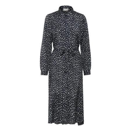 Kaffe Kaffe Blousejurk Oline blauw / wit