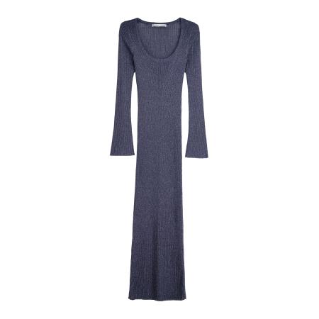 Bershka Bershka Gebreide jurk blauw