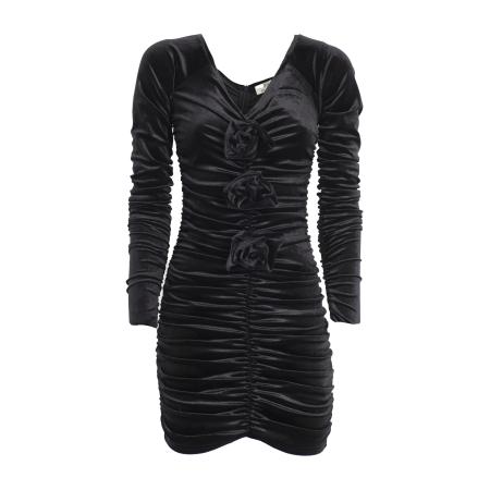 Influencer Jurk Velvet zwart