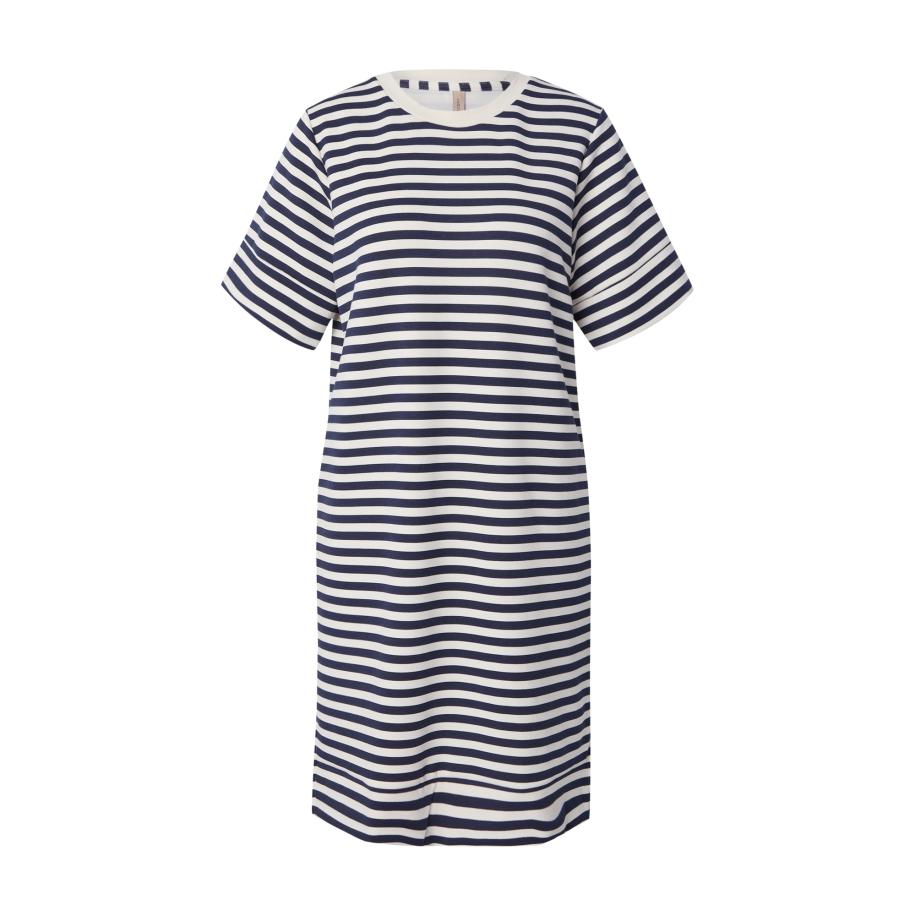 Soyaconcept Soyaconcept Jurk navy / wit -