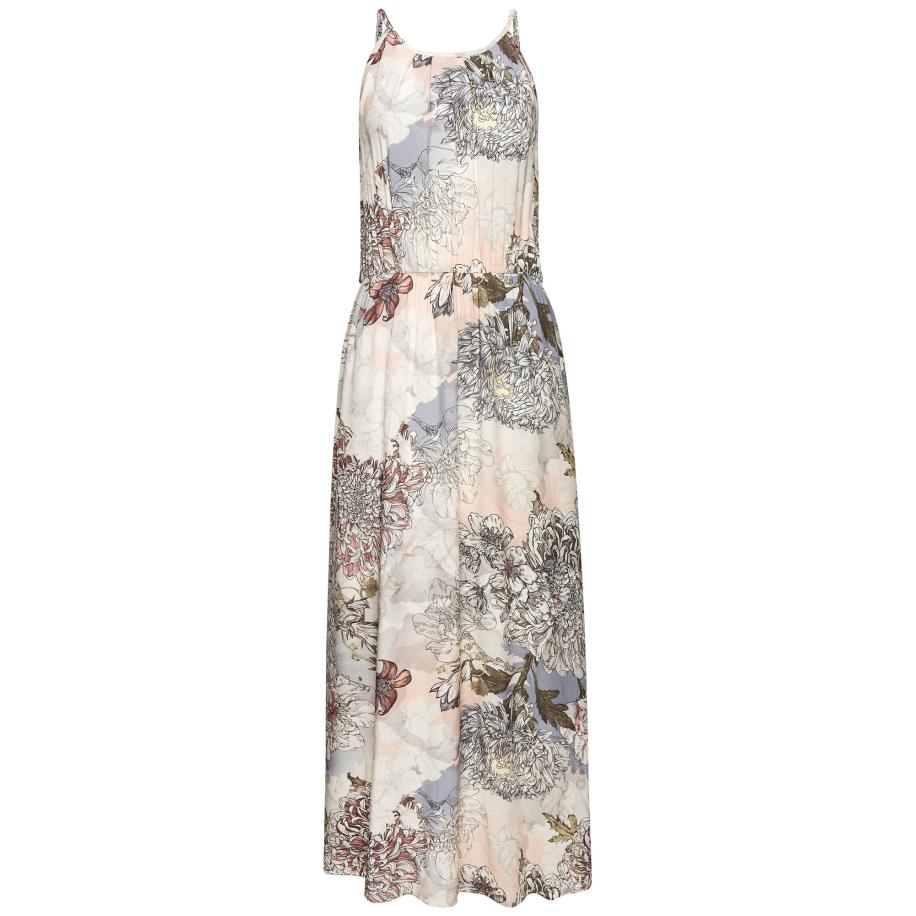 Buffalo BUFFALO Zomerjurk lichtblauw / donkergroen / rosa / offwhite -