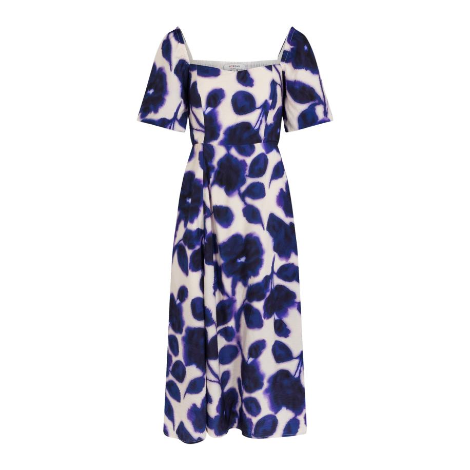 Morgan Morgan Jurk RYAO ecru / aubergine -