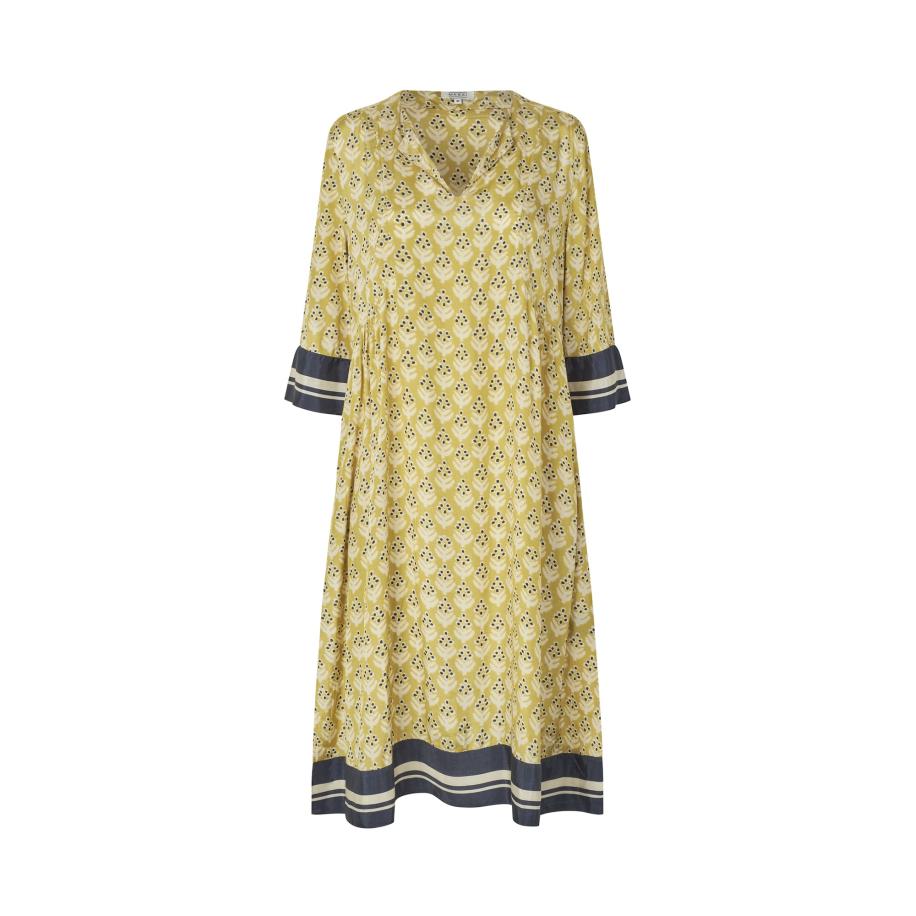 Masai Masai Zomerjurk MaNorberta crème / blauw / riet -