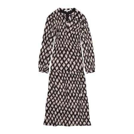 Garcia GARCIA Jurk ecru / goudgeel / zwart