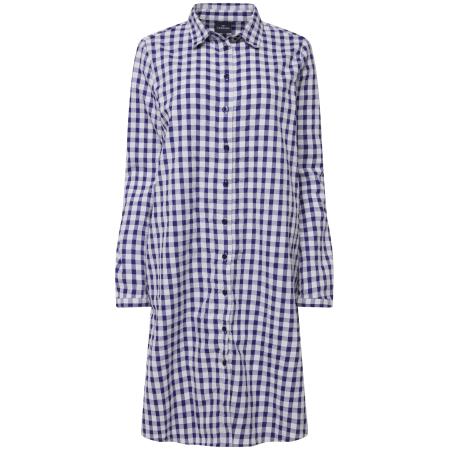 LAURASØN LAURASØN Blousejurk violetblauw / wit