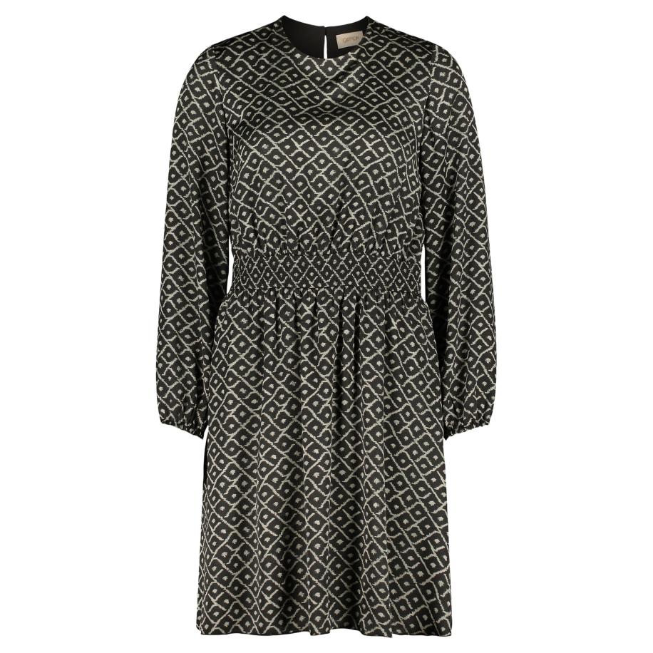 Cartoon Jurk beige / zwart Zwart