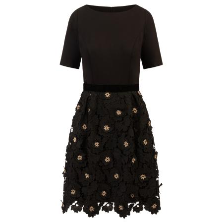 Kraimod Kraimod Cocktailjurk beige / zwart