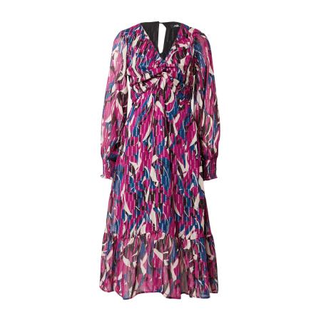 Wallis Wallis Jurk crème / blauw / pink / zwart