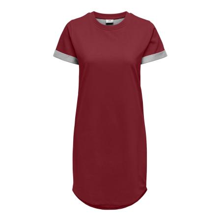 JDY JDY Jurk JDYIVY grijs / wijnrood