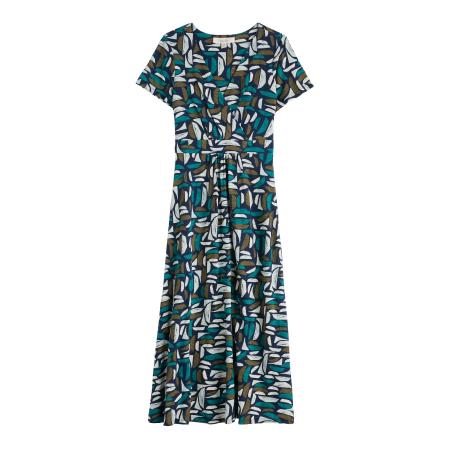 Seasalt Cornwall Seasalt Cornwall Jurk Chapelle turquoise / nachtblauw / olijfgroen / wit