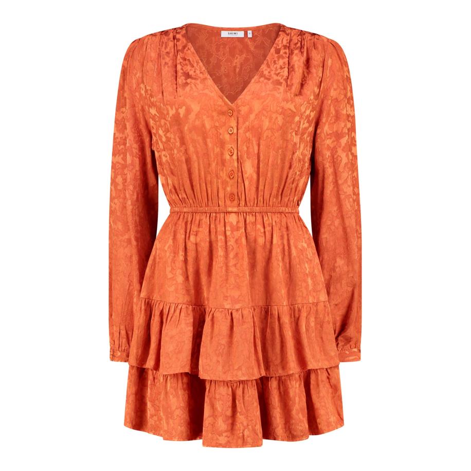 Shiwi Shiwi Blousejurk Tarija oranje / donkeroranje -