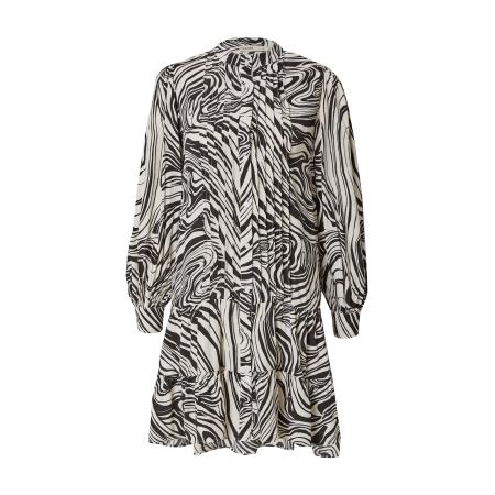 Oasis Oasis Blousejurk beige / zwart