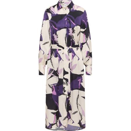 Eterna ETERNA Blousejurk crème / lila / zwart