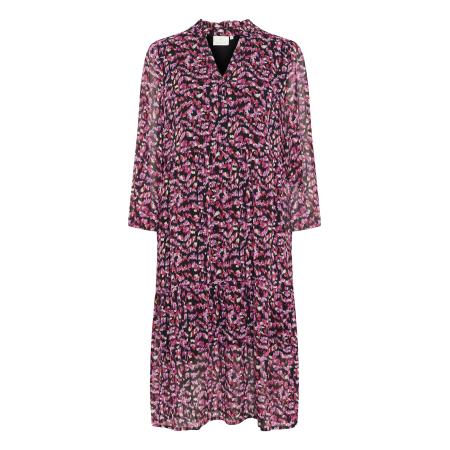 Kaffe Jurk Silja pink / zwart