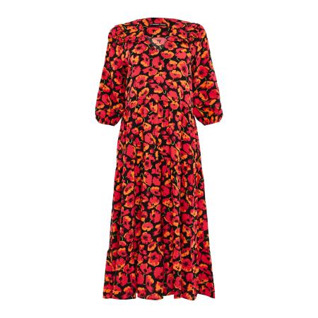 Threadbare Threadbare Zomerjurk Lizzle lichtgroen / oranje / rood / zwart