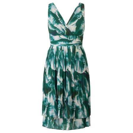 Kraimod Jurk groen / grasgroen / donkergroen / wit